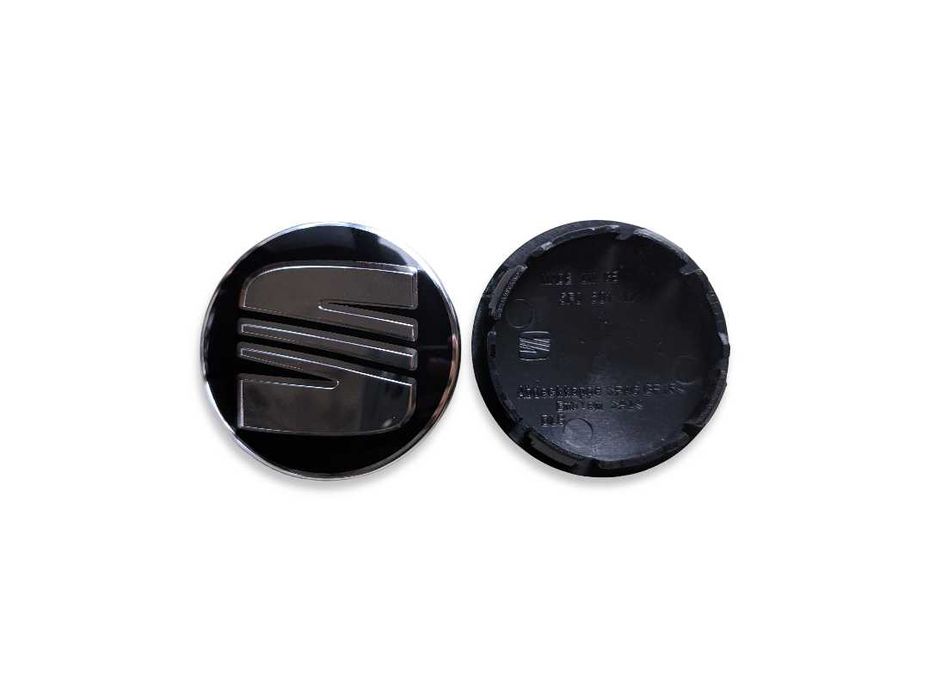 Капачки за джанти за Seat Сеат 56mm 60mm 63mm - Сребристи, Черни