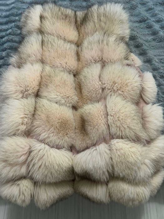 Елек с естествен косъм лисица