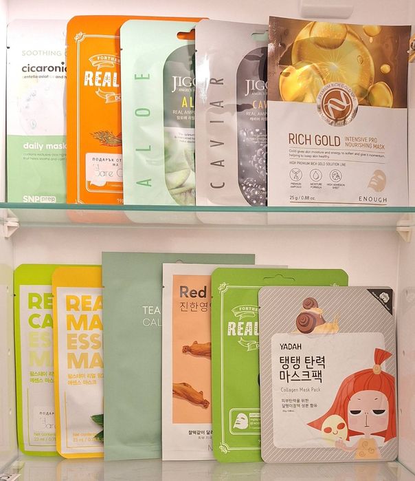 Маски за лице, корейски маски и маски за крака