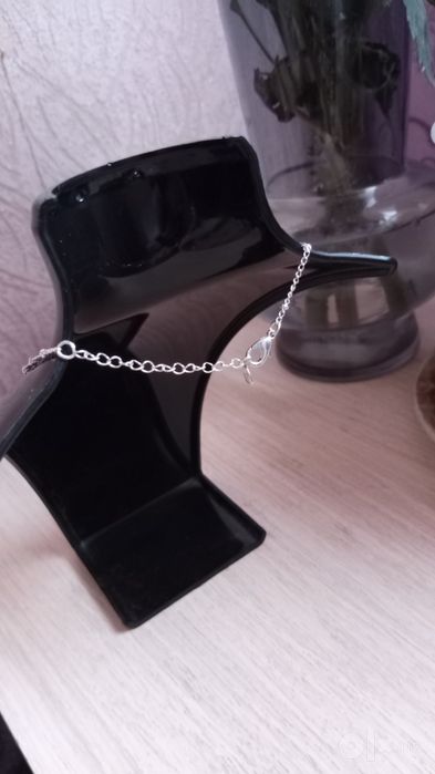 Продам серебряную цепочку с кулоном 925 проба