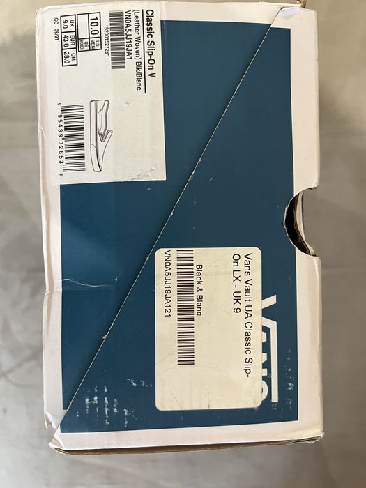 Чисто нови Vans Vault OG Slip On lx Leather Woven размер 43