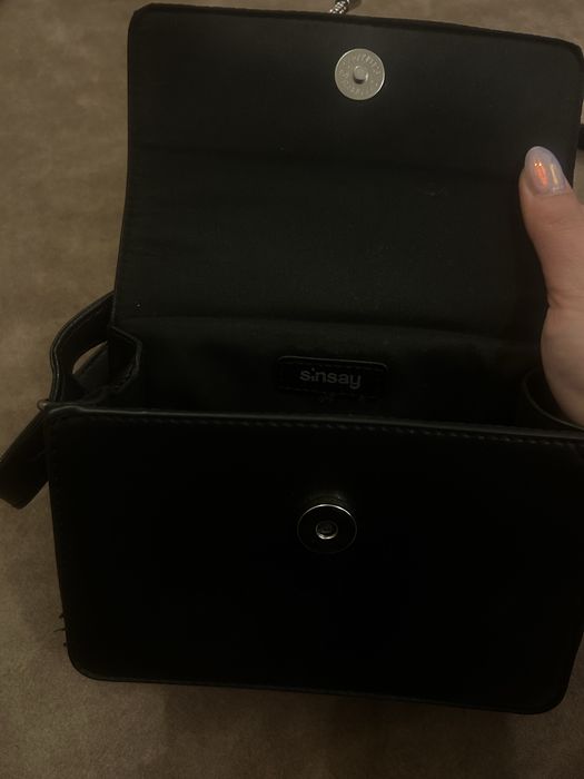 Black bow crossbody bag / coquette style