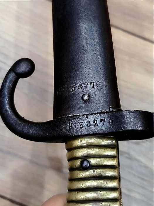Френски щик нож байонет Шаспо Chassepot M1886 еднакви номера
