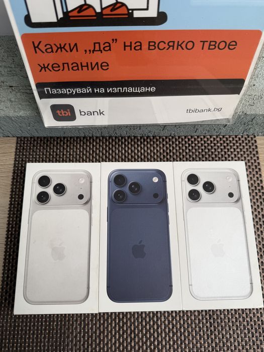 НОВИ! 256Gb *ЛИЗИНГ* iPhone 17 Pro Deep Blue / Silver