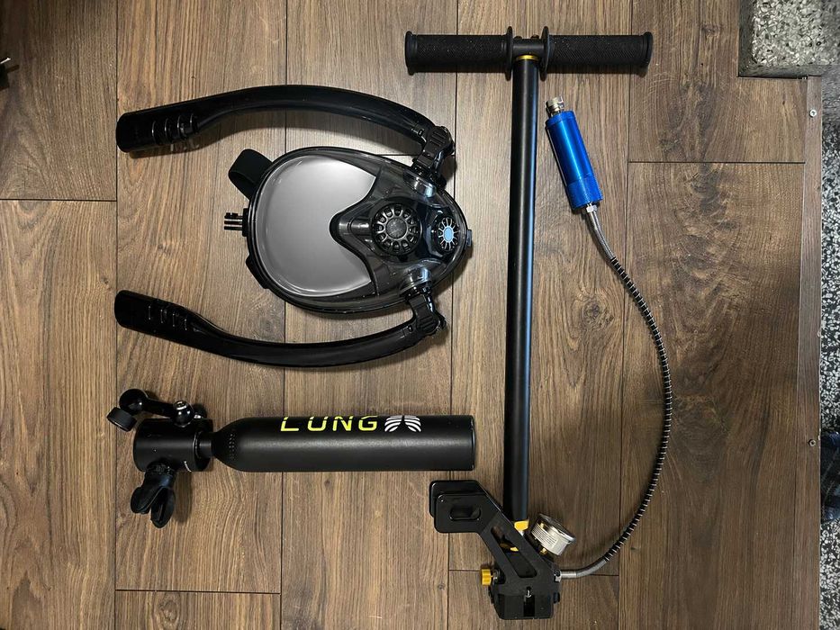 Комплект за гмуркане LUNG + Маска + Помпа (ползван 1 път)