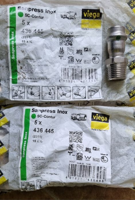 Instalații sanitare inox Viega și Geberit