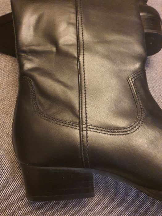 Cizme piele naturala, dama, negre, marimea 40, noi