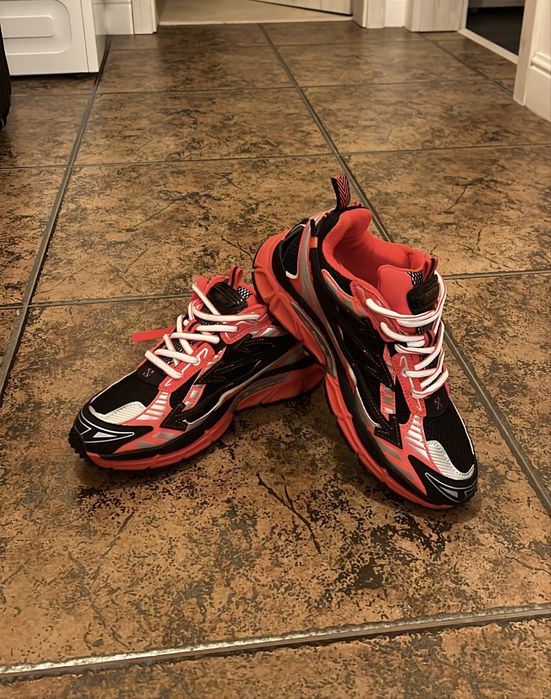 Sneakerși Off-White Out of Office Negru/Roșu marimea 41/42