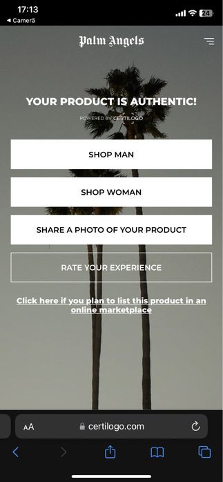 Pantaloni Palm Angeles
