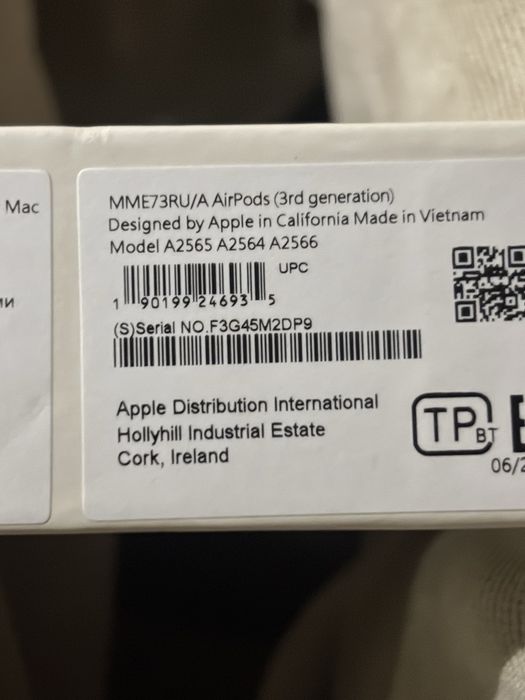 Apple AirPods 3 (3-ші буын),оригинал