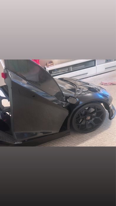 Lamborghini SVJ cu 2 locuri, 24V, 500W, Drift Edition, neagra