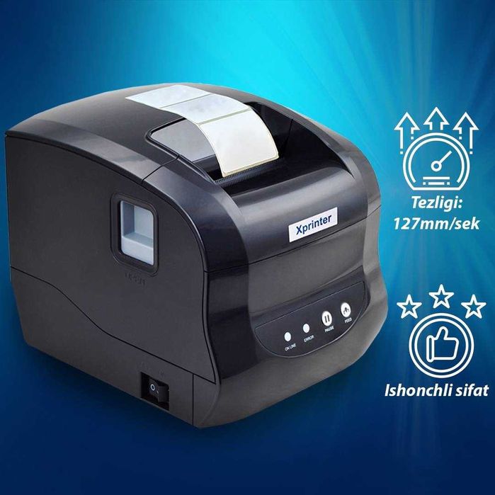 XPrinter 365B Etiketka printer 365 принтер для этикеток