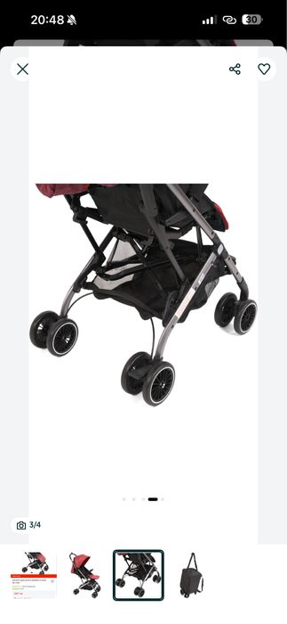 Carucior sport U-Grow Sia, Rosu