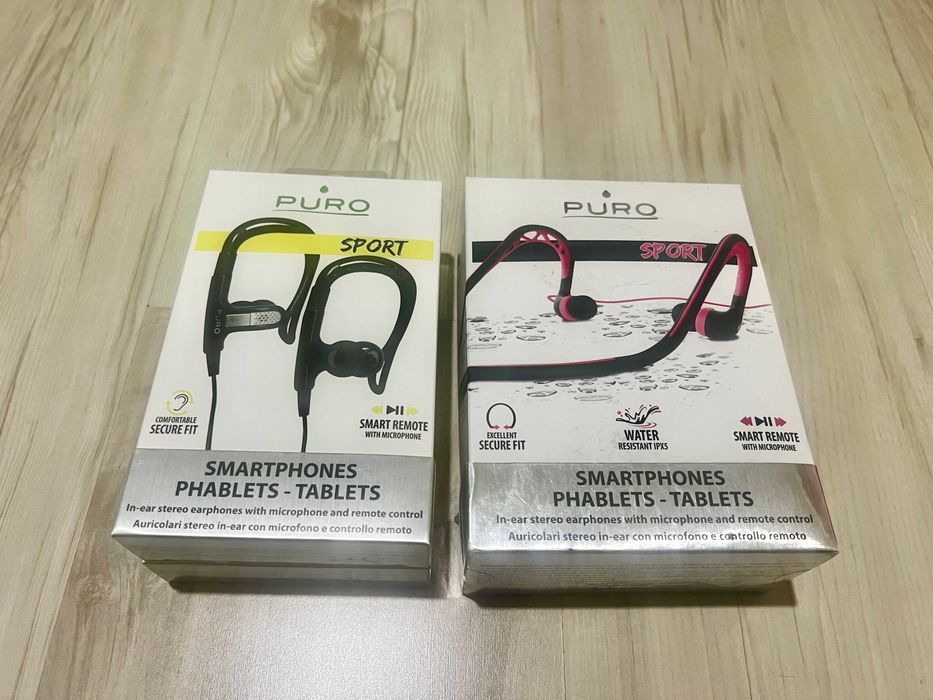 Casti cu fir Puro Sport cu microfon