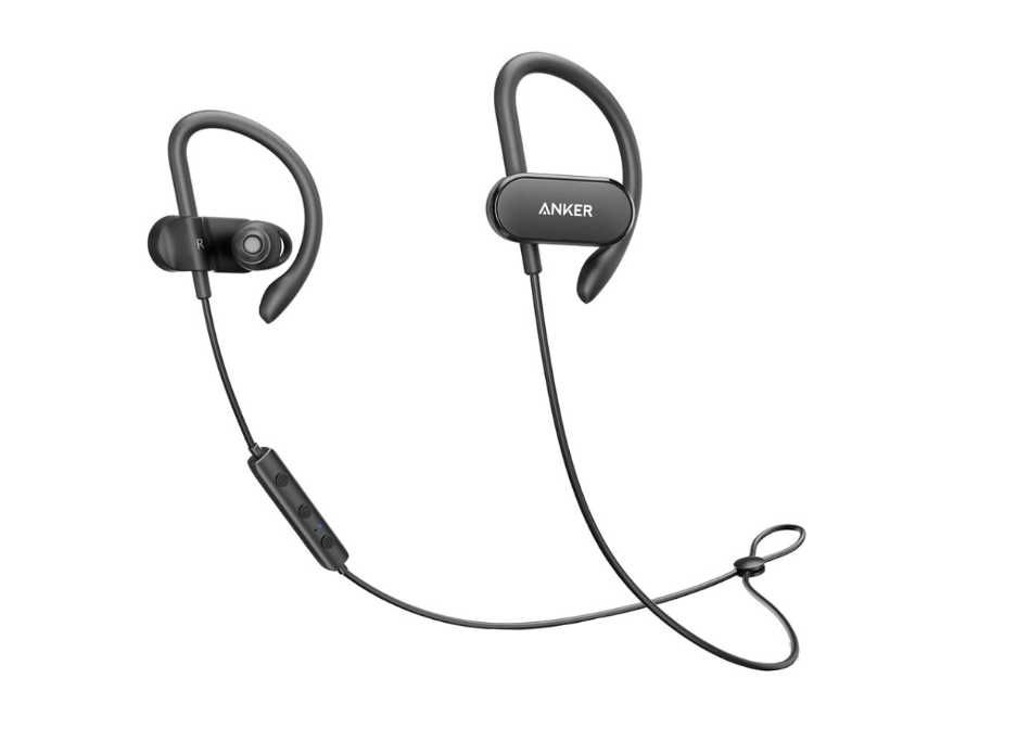 Casti Alergare ANKER SoundBuds Curve Black (water-rezistent)