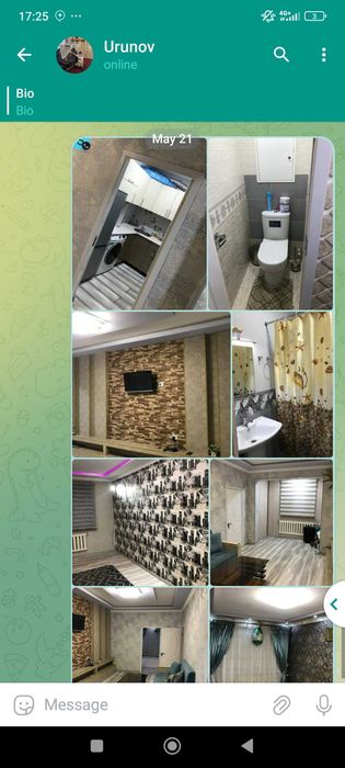 Uchtepa chopon otada 3xonali lyuks uy ijaraga beriladi oilaga