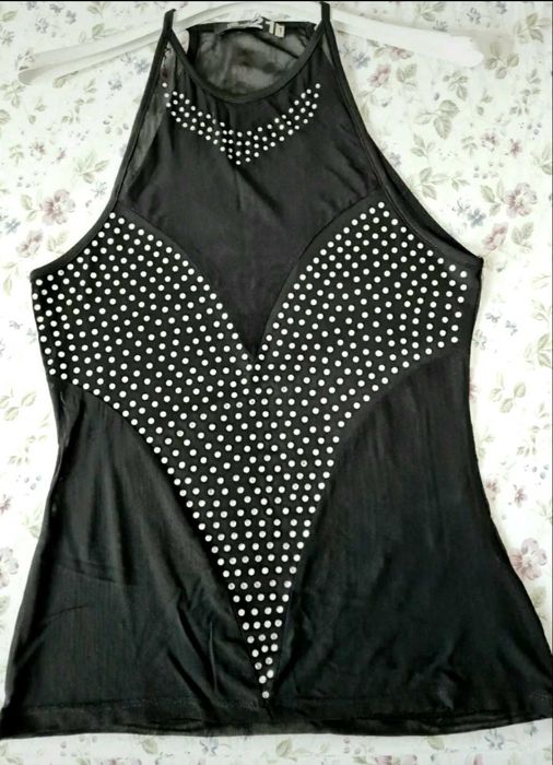Bluza transparenta cu ştasuri Mexton