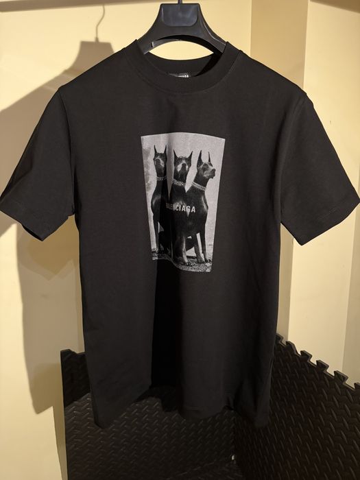 Balenciaga tricouri imprimeu de piele întoarsă