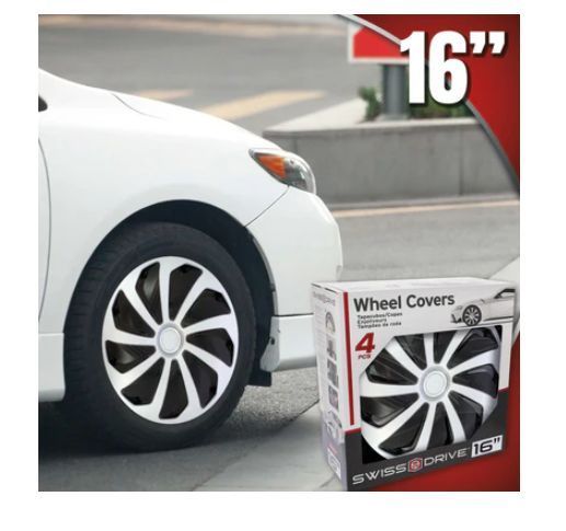 Set capace roti 16 inch, Tennessee silver/negru