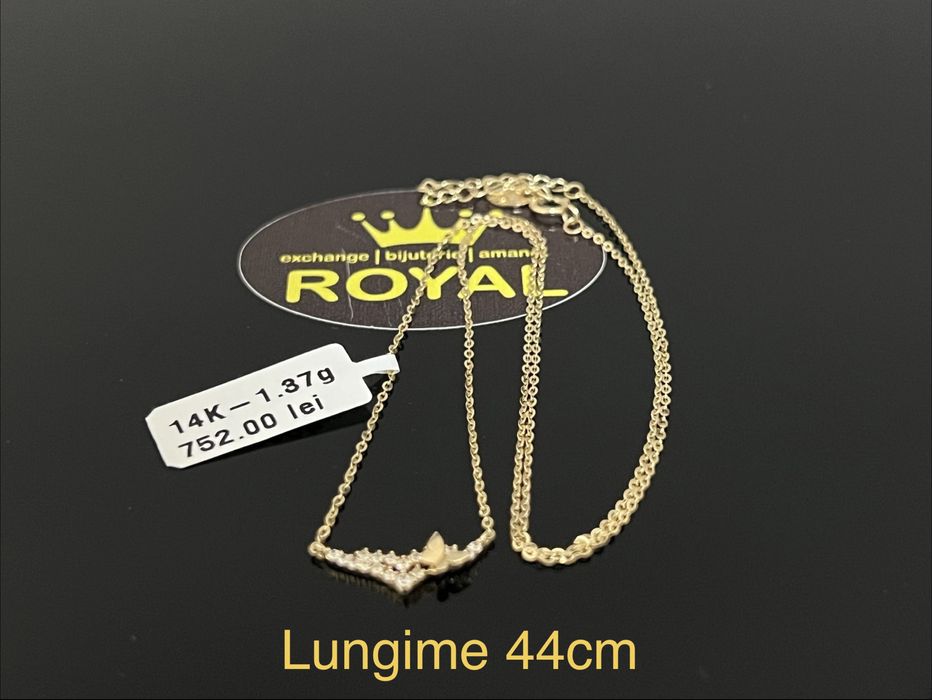 Bijuteria Royal CB : Lantisor dama aur nou 14k 1,37gr