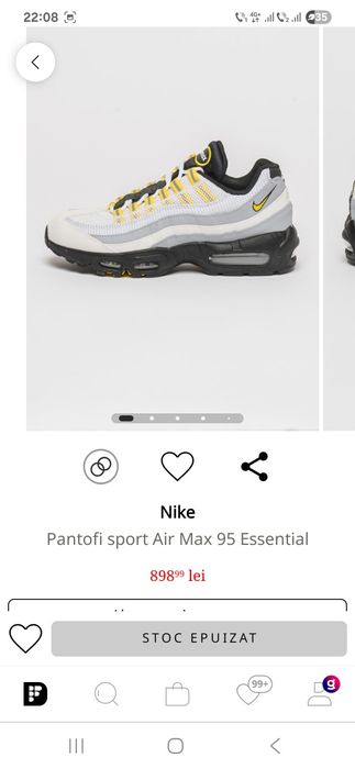Nike Air Max 95 Essential (noi nouți, mărimea 42.5)