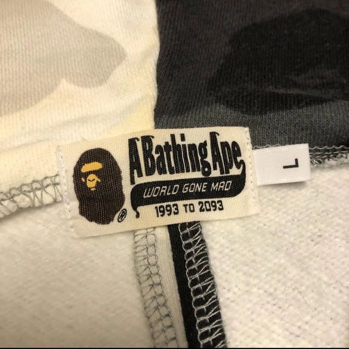 Hanorac BAPE City Camo Half Shark Full Zip