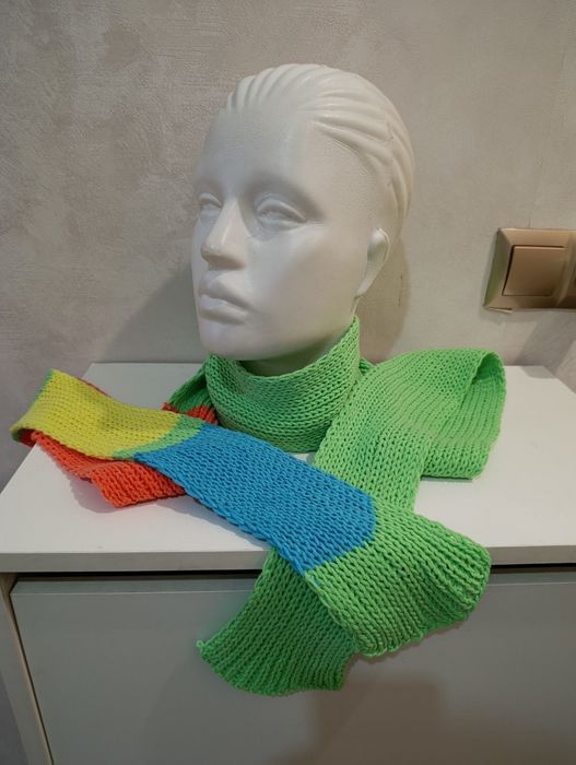 Вязаный длинный шарф