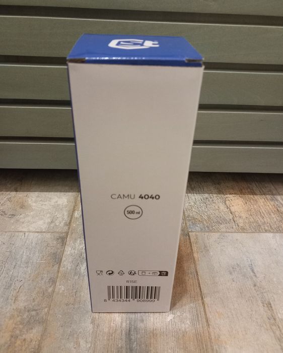 Стъклена бутилка за вода, 500 мл, защитен капак и неопреново покритие