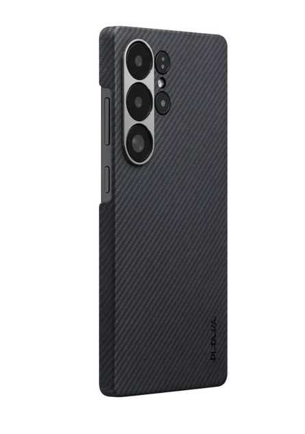 Vând husă premium PITAKA Edge Case 600D Black/Grey (Twill) pentru Samsung Galaxy S25 Ultra