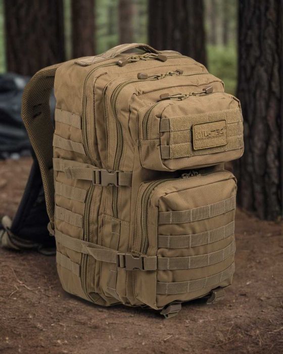AVENTURA te așteaptă Explorează cu rucsacul Mil-Tec Assault Coyote 36L