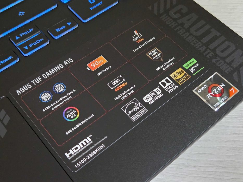 ГАРАНЦИЯ Ryzen 7| RTX 4060 |512GB SSD|IPS 144Hz|16RAM лаптоп asus tuf laptop gaming гейминг