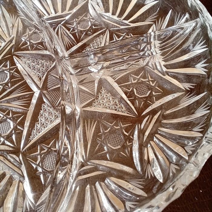 Ордевър от кристално стъкло, Чехословакия, 1980 г