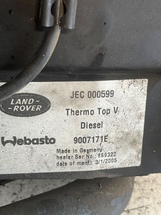 Webasto Land Rover Range Rover Sport Ls_, L320 2005 - 2013 2.7 D 4X4 2