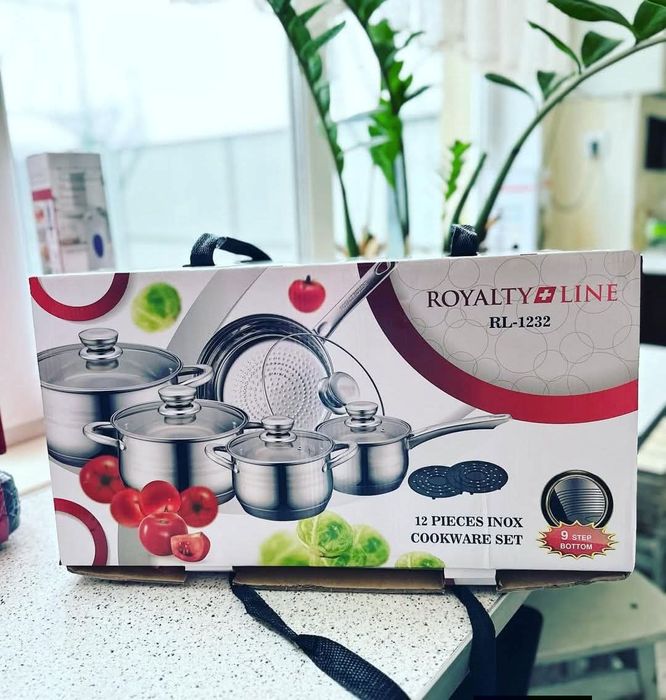 Royalty Line RL-1232 – Комплект от 12 части, с капаци и многослойно дъ