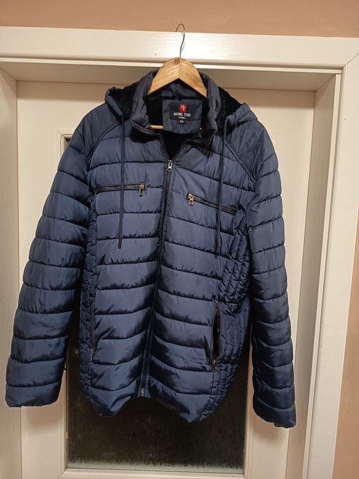 Мъжко зимно яке с качулка