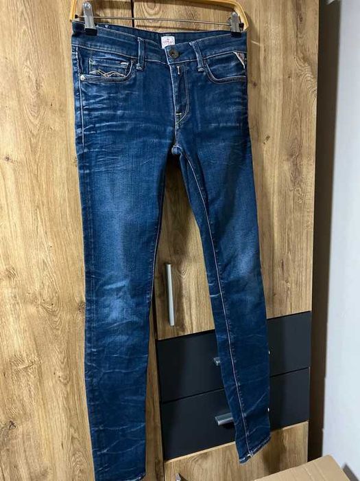 REPLAY, blugi slim, stare excelenta, W27 L32 (talie 37cm)