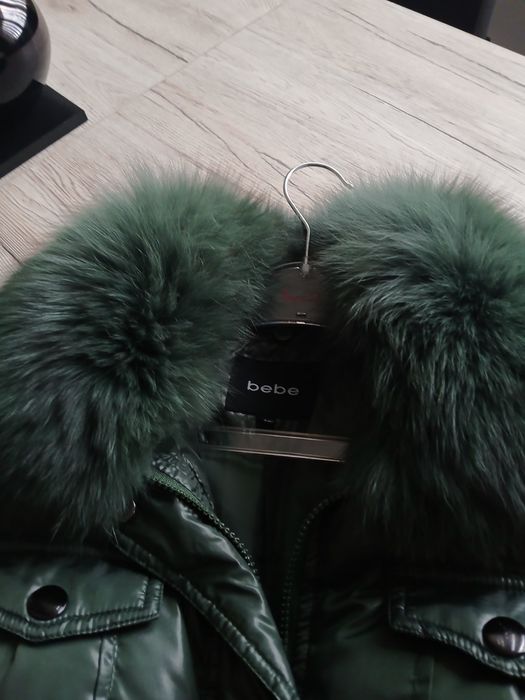 Дамско яке с естествен косъм М-L