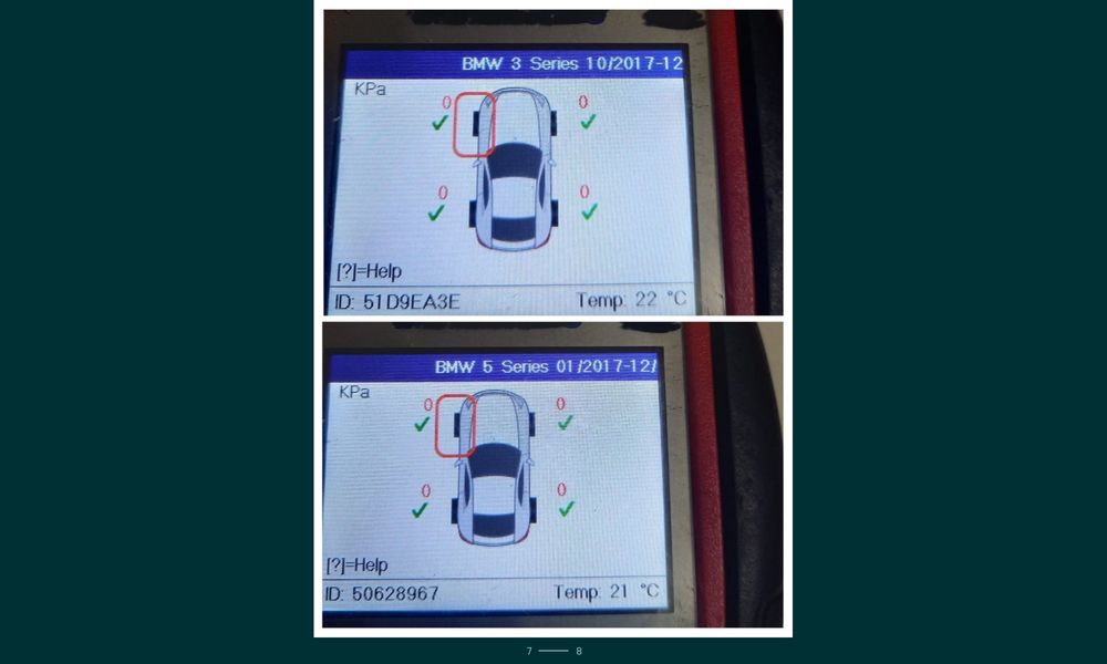 senzori presiune aer originali Bmw G20,G21,G30,G31,G11,G12,G01,G05,G06