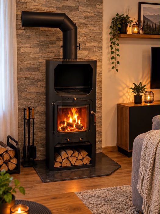 Semineu pe lemne 8kw