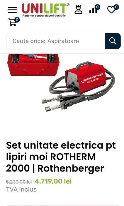 Aparat electric de lipit Rothenberger rotherm 2000