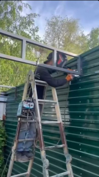 Сварка навесов металлоконструкций