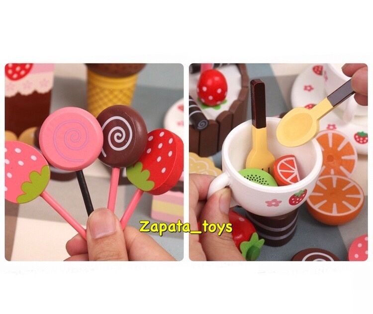 Деревянный торт набор