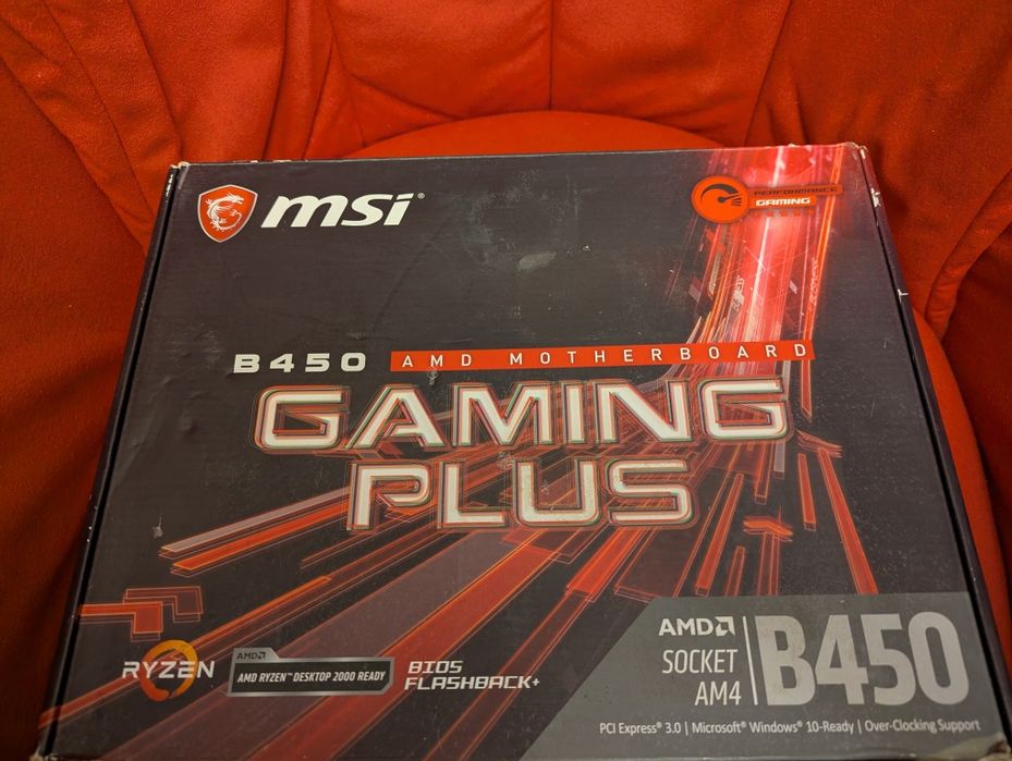 Ryzen 5 5600 + дъно MSI B450 GAMING + 32GB RAM памет /опция SSD