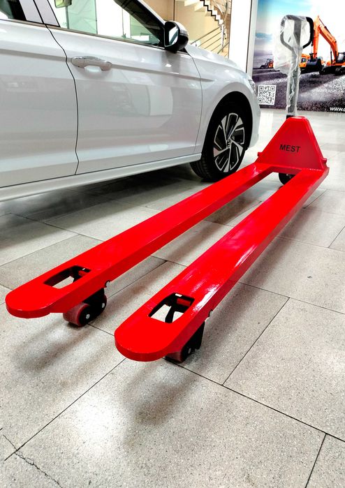 Гидравлическая тележка MEST 1.80 м 3 тонна (рохля транспаллет)