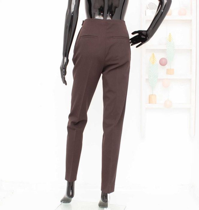 COS оригинален дамски панталон кафяв от вълна 36 S