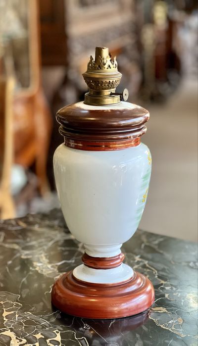 Lampă veche Opalină *** vintage / antic / vechi / retro ***