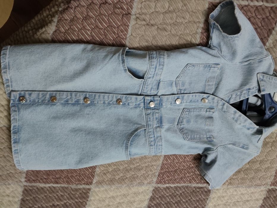 Джинсовая мини платье Zara
