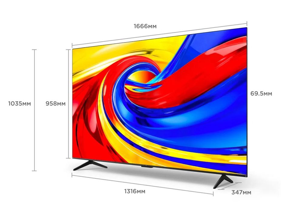 Телевизор TCL 75P7L Qled Smart 4k официального дилера