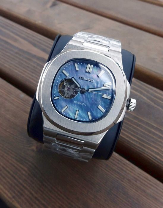 Seiko Nautilus Black Pearl Новые Кастом (mod) Без Обмена