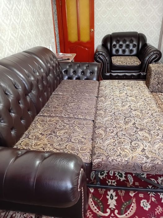 Диван раздвижной и кресло